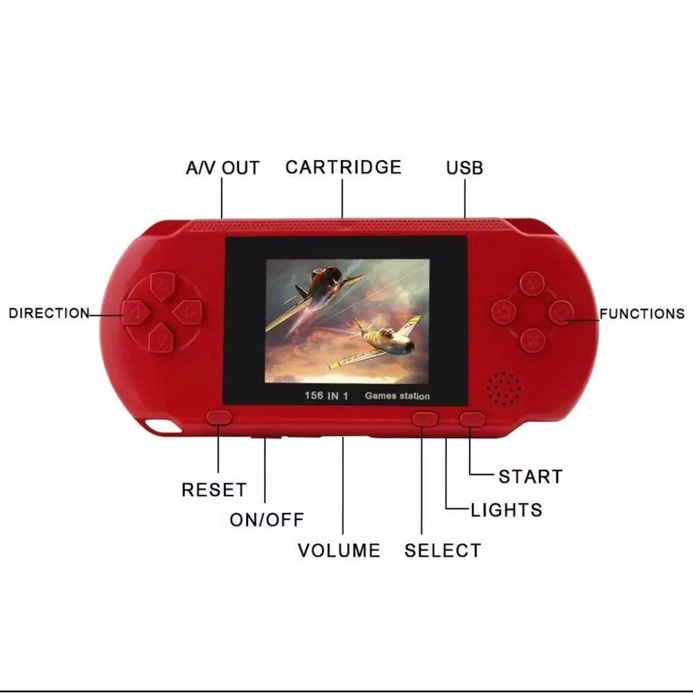 NEW 16 bit Handheld Game Console Portable Video Game 9999 Games Retro Megadrive - Picture 4 of 10